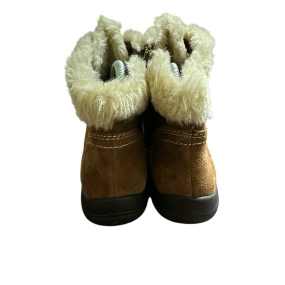 Earth Origins Suede Leather Boots Women Size 10M Crowley Brown - Picture 7 of 8